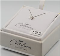 Pendant Miluna Woman Collezione Miss Italia in White Gold Diamante 0.08 Ct CLD2937_008S - CLD2937_008S